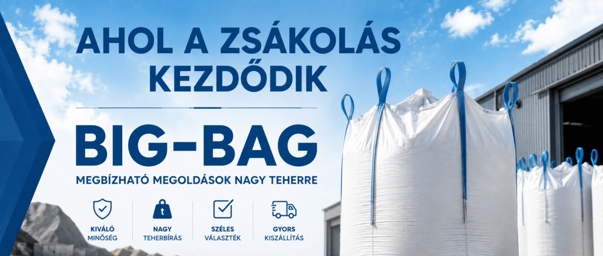Nyitott oldalú Big-Bag zsák